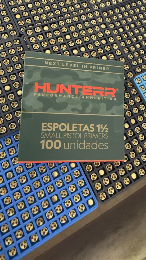 Caixa de espoletas HUNTERR 1½ Small Pistol